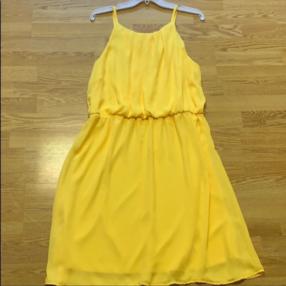 Yellow Sleeveless Dress
